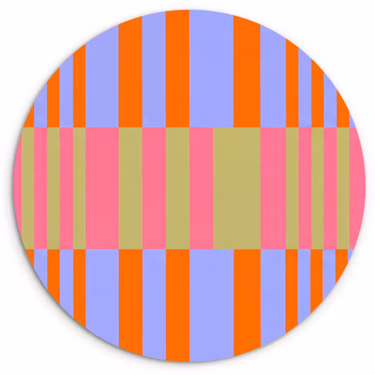 Muurcirkel - Abstract - Patroon - Geometrisch - Kleurrijk - Modern — 1
