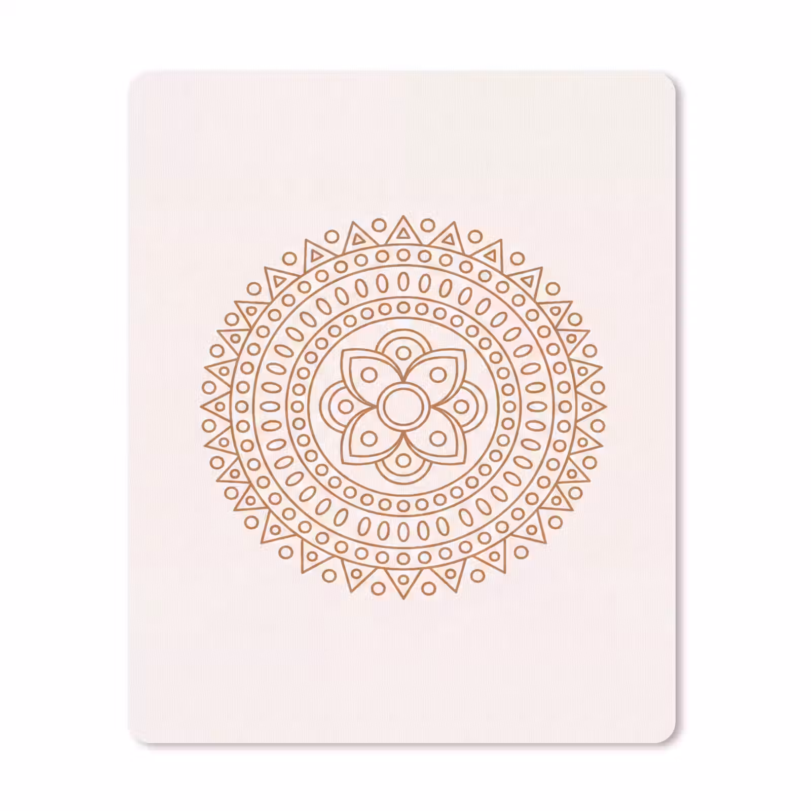 Muismat - Mandala - Geometrisch - Abstract - Oosters - Bruin — 1