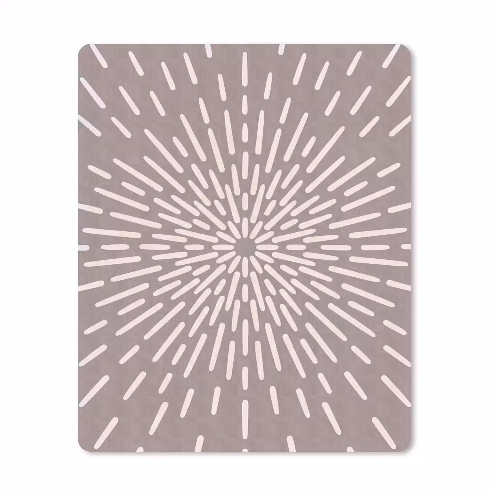 Muismat - Patroon - Stralen - Abstract - Modern - Grijs — 1
