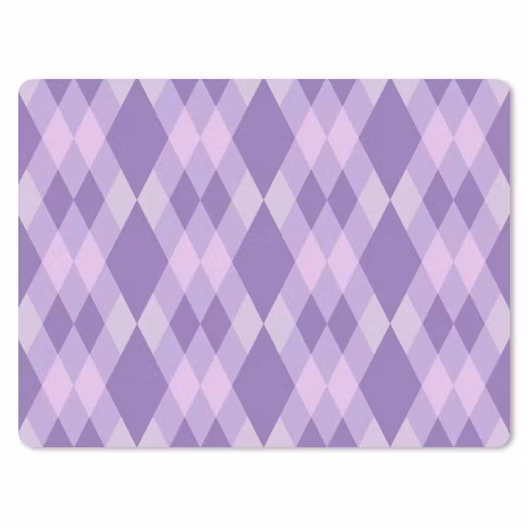 Muismat - Paars - Geometrisch - Ruiten - Argyle - Patroon — 1