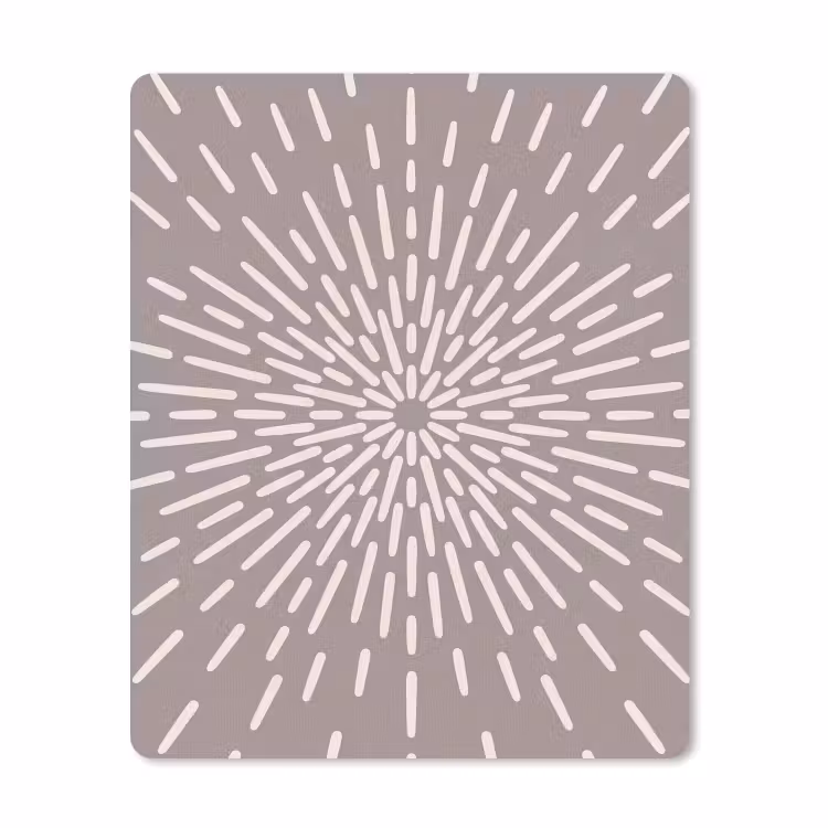 Muismat - Patroon - Stralen - Abstract - Modern - Grijs — 1
