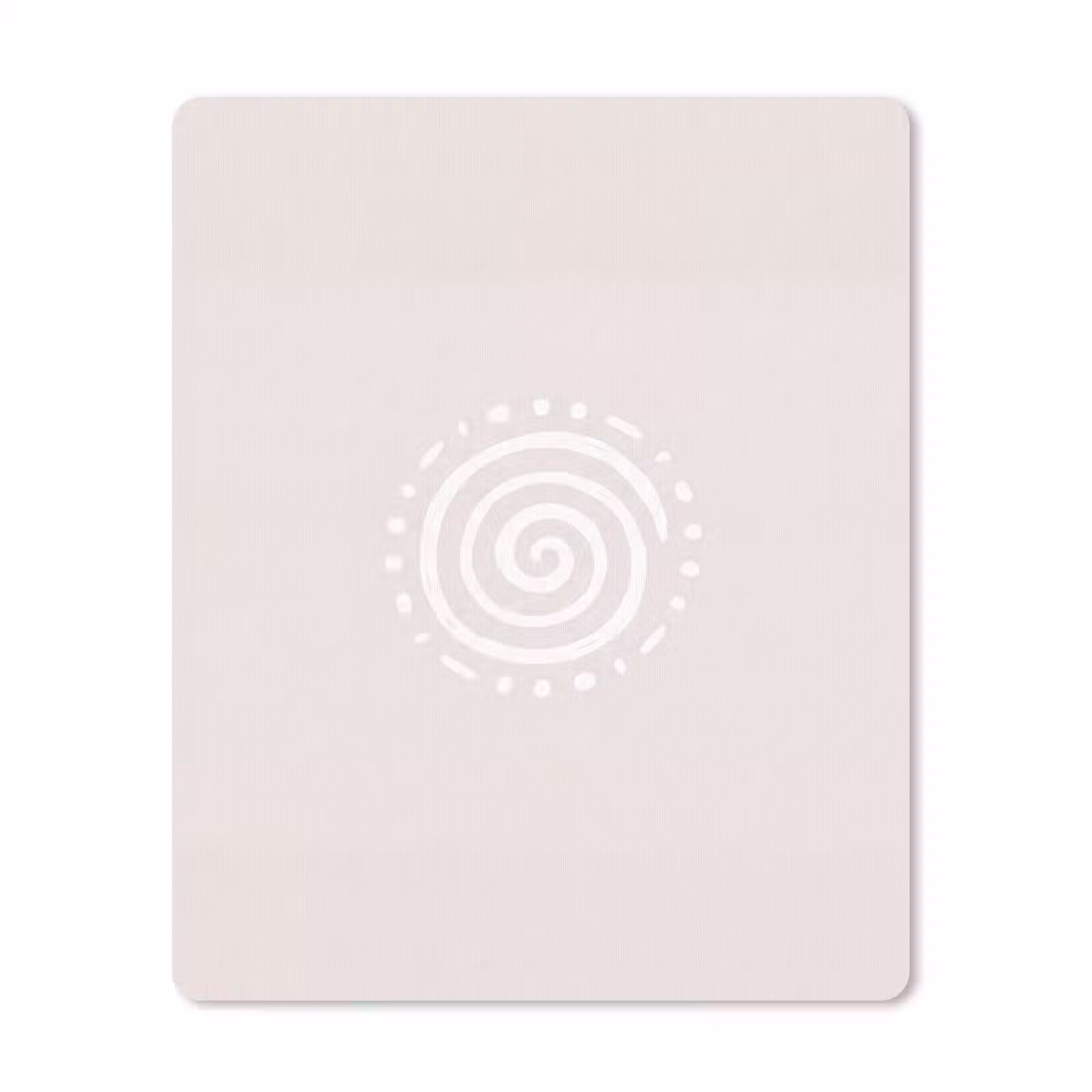 Muismat - Symbool - Spiraal - Abstract - Minimalistisch - Beige — 1