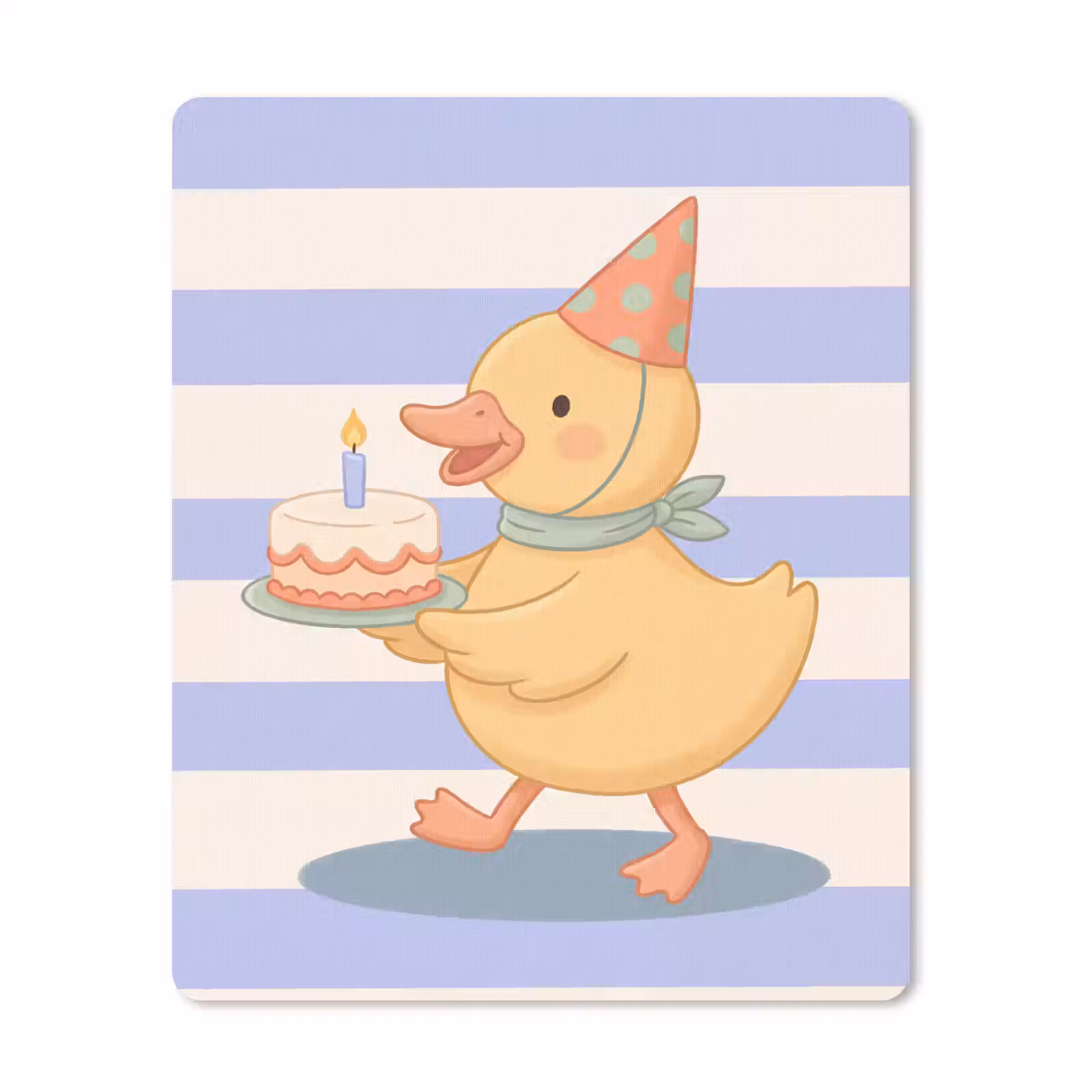 Muismat - Vogel - Feest - Taart - Kinder - Illustratie — 1