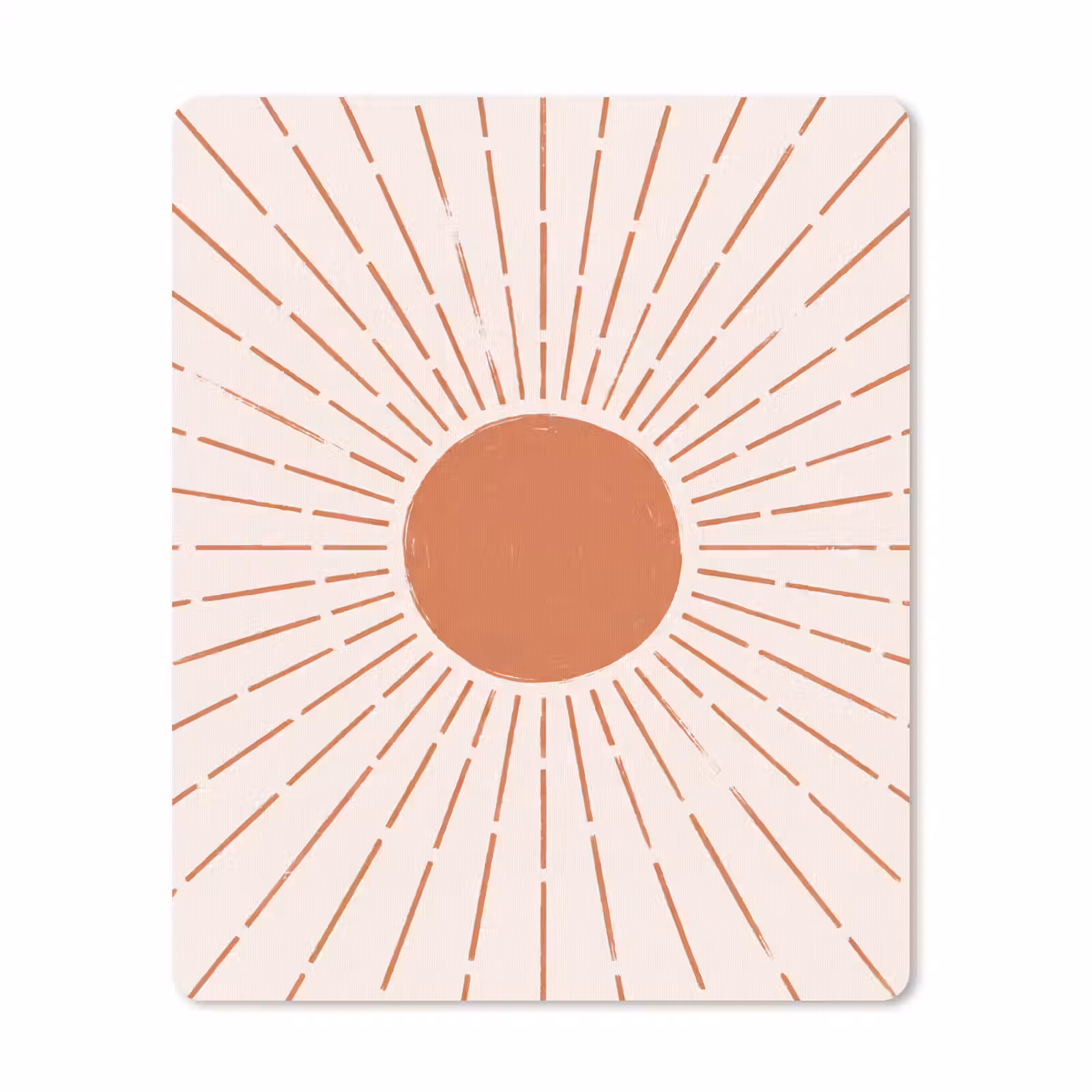 Muismat - Zon - Stralen - Abstract - Terracotta - Modern — 1