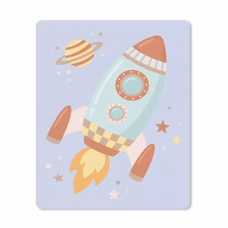 Muismat - Raket - Ruimte - Planeet - Illustratie — 1