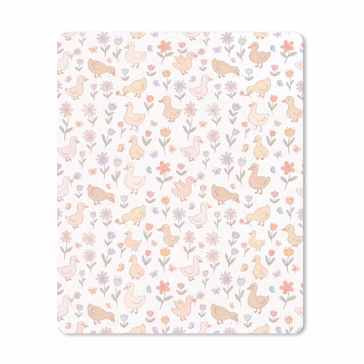 Muismat - Vogel - Bloemen - Patroon - Pastel - Dieren — 1