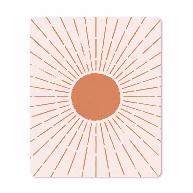 Muismat - Zon - Stralen - Abstract - Terracotta - Modern — 1