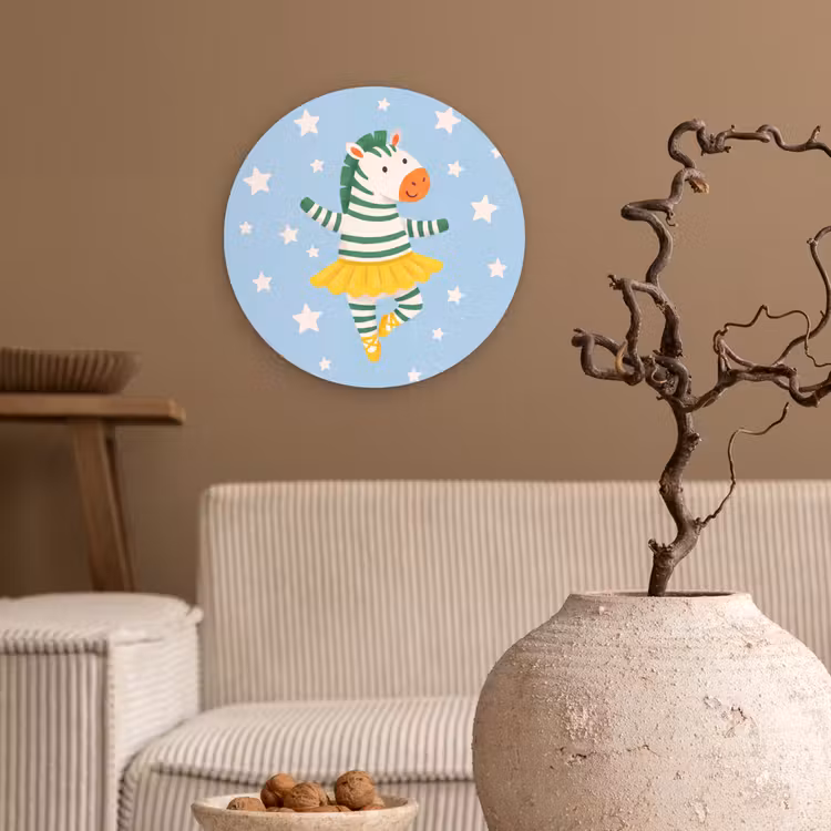 Muurcirkel - Dieren - Dans - Illustratie - Kinderkamer - Sterren — 2