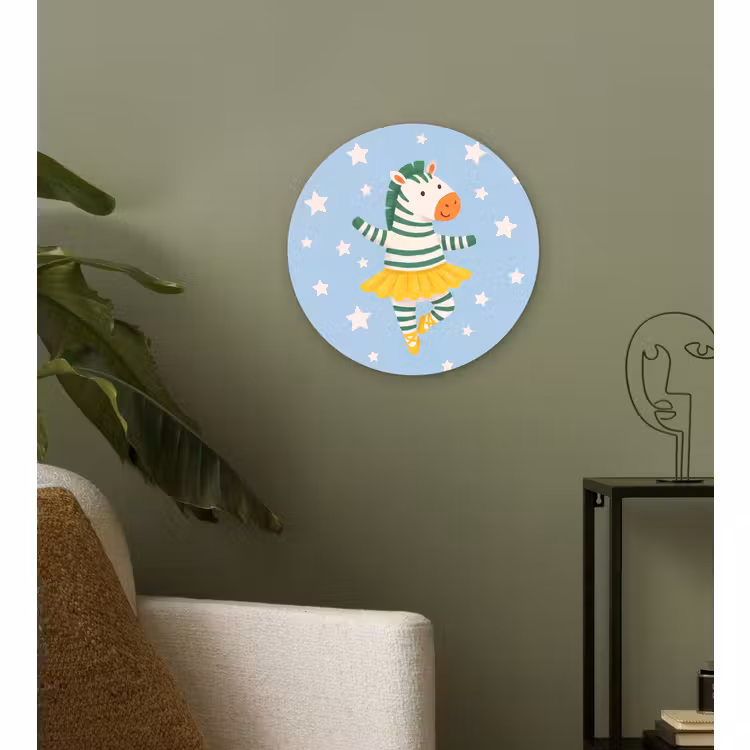 Muurcirkel - Dieren - Dans - Illustratie - Kinderkamer - Sterren — 3