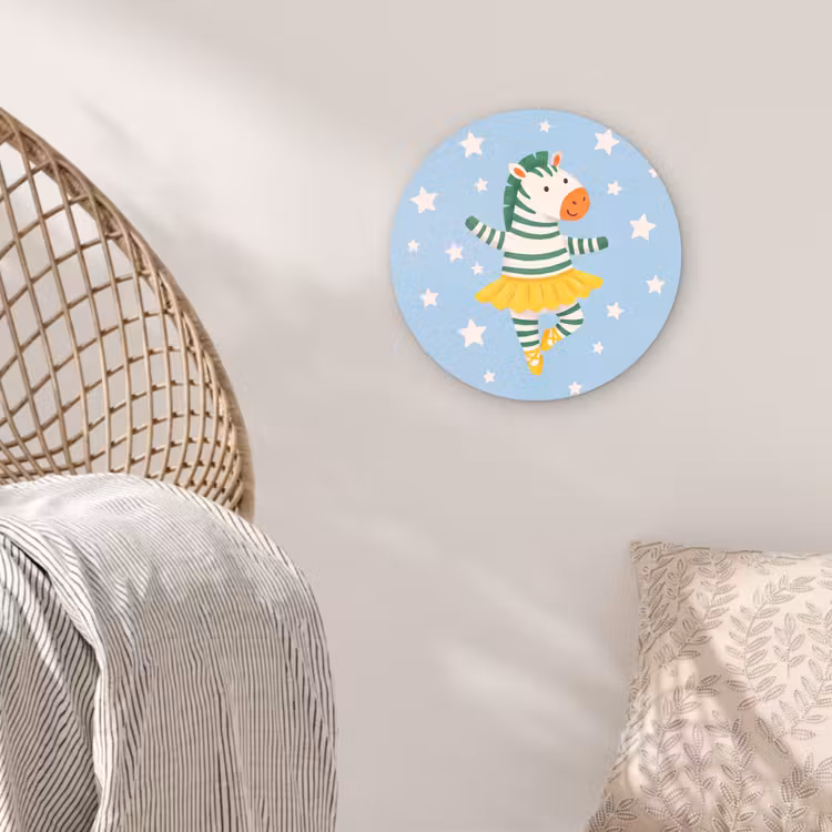 Muurcirkel - Dieren - Dans - Illustratie - Kinderkamer - Sterren — 5