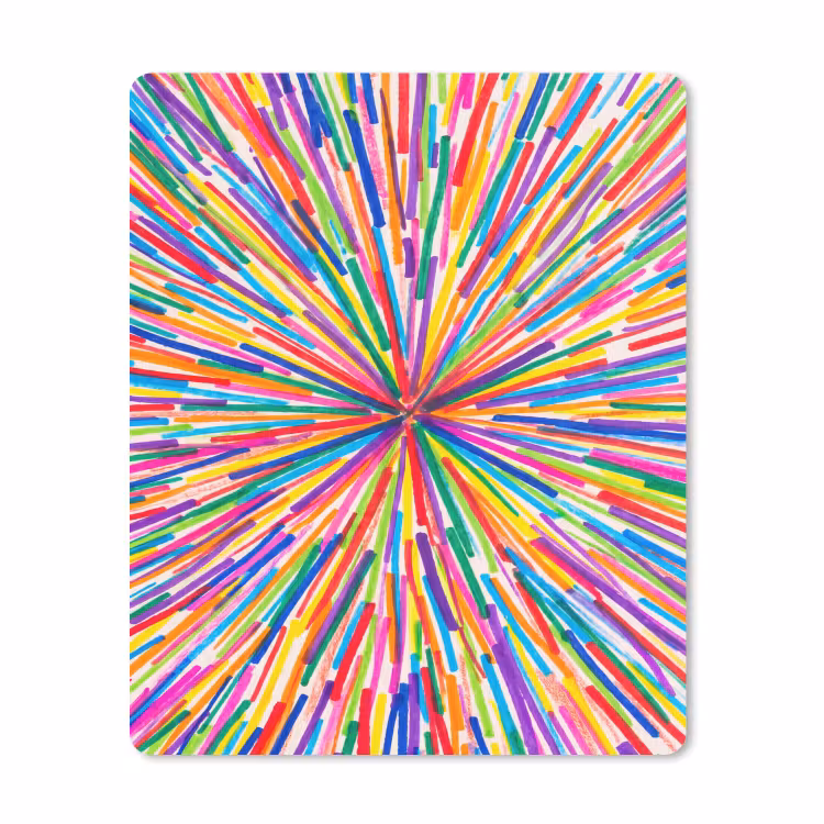 Muismat - Lijnen - Kleurrijk - Abstract — 1