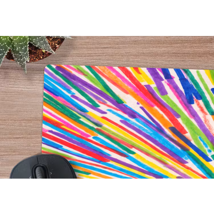 Muismat - Lijnen - Kleurrijk - Abstract — 5