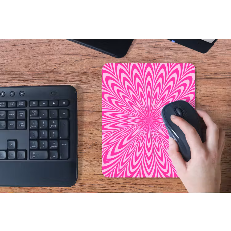 Muismat - Patroon - Optisch - Roze — 3