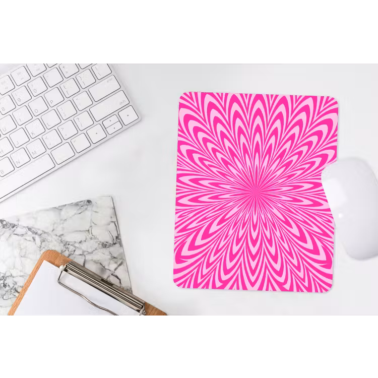 Muismat - Patroon - Optisch - Roze — 4
