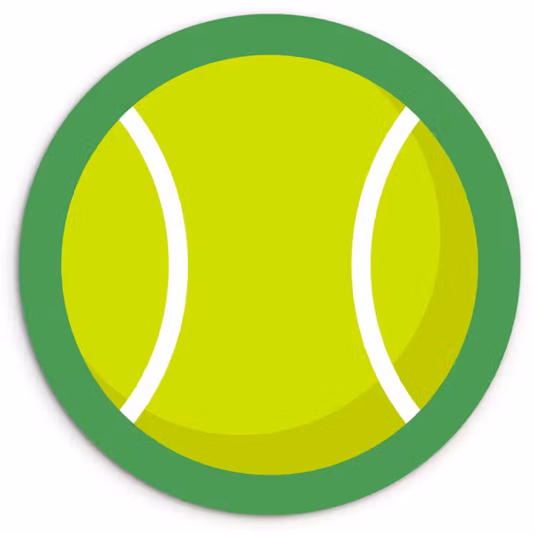 Muurcirkel - Bal - Geel - Sport - Groen - Illustratie — 1
