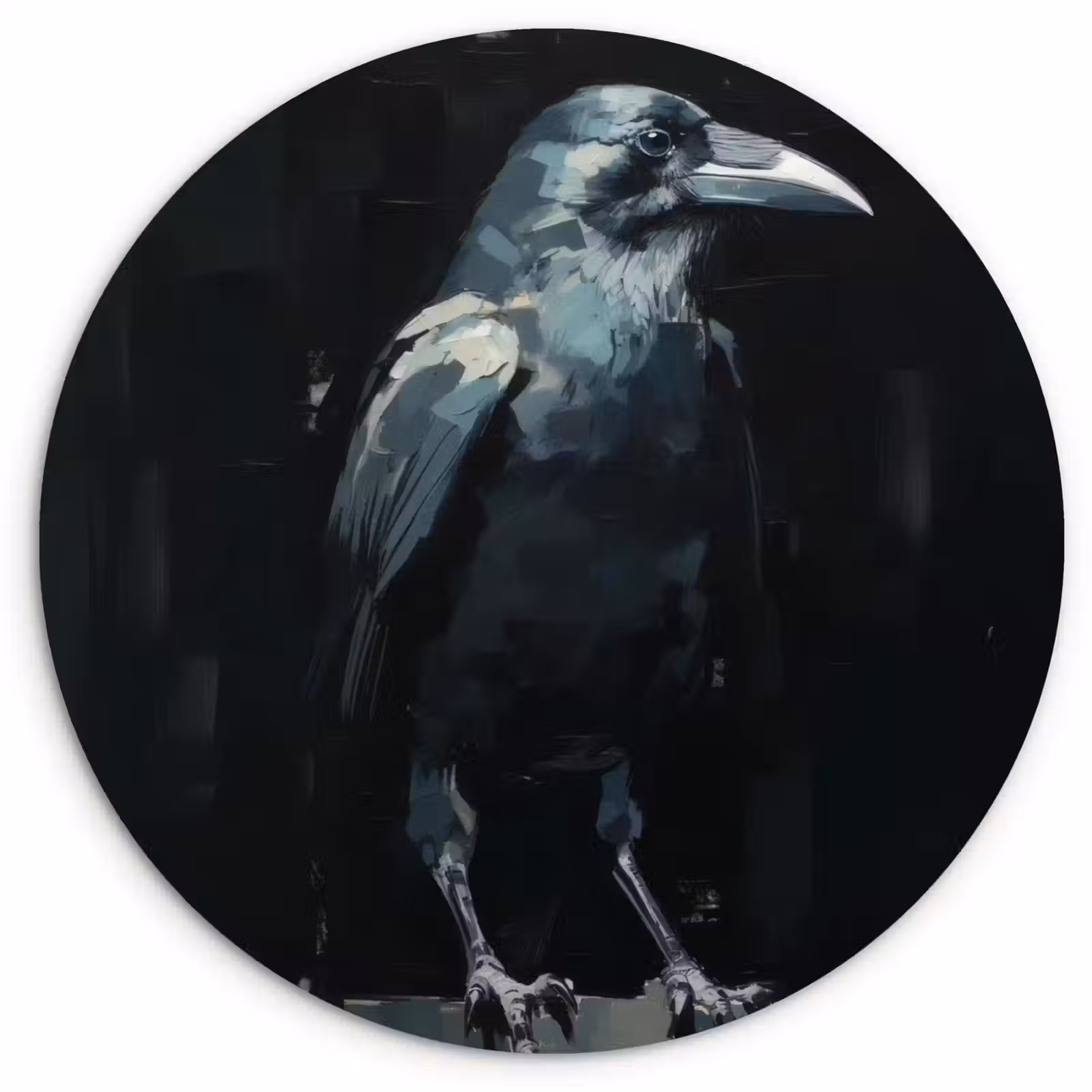 Muurcirkel - Raaf - Vogels - Zwart — 1