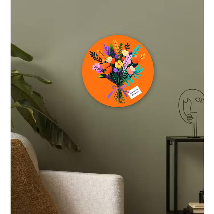 Muurcirkel - Kaartje - Boeket - Bloemen — 3