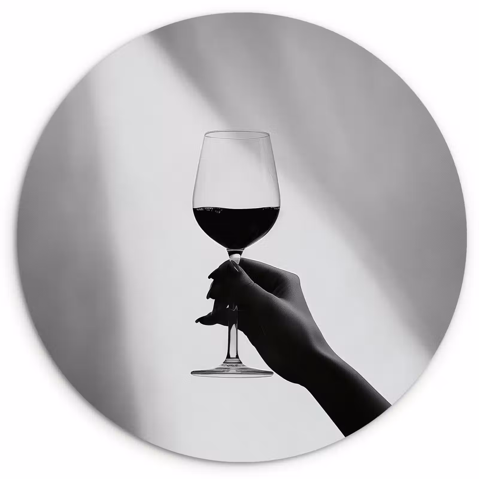 Muurcirkel - Lichtinval - Wijn - Rood - Glas — 1
