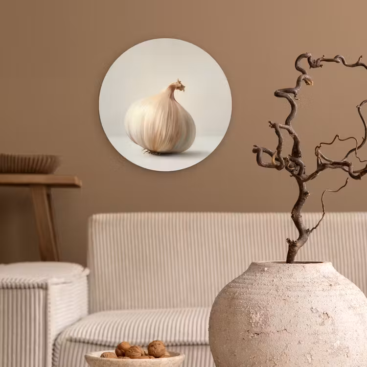 Muurcirkel - Knoflook - Natuurlijk - Beige — 2