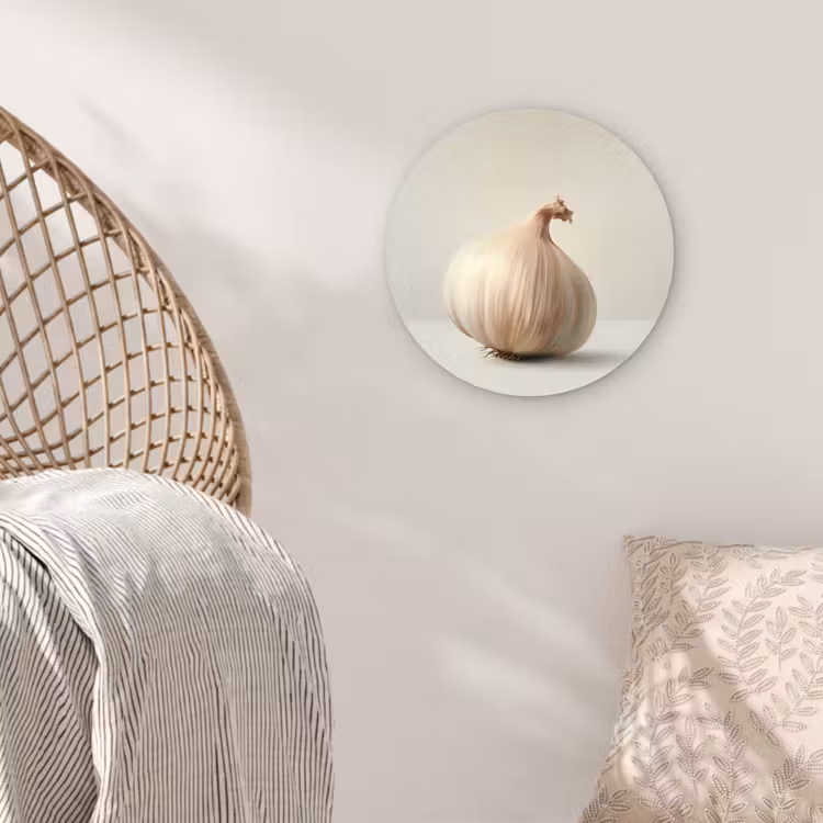 Muurcirkel - Knoflook - Natuurlijk - Beige — 5