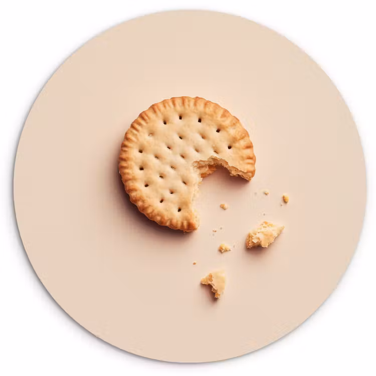 Muurcirkel - Koekje - Kruimels - beige — 1