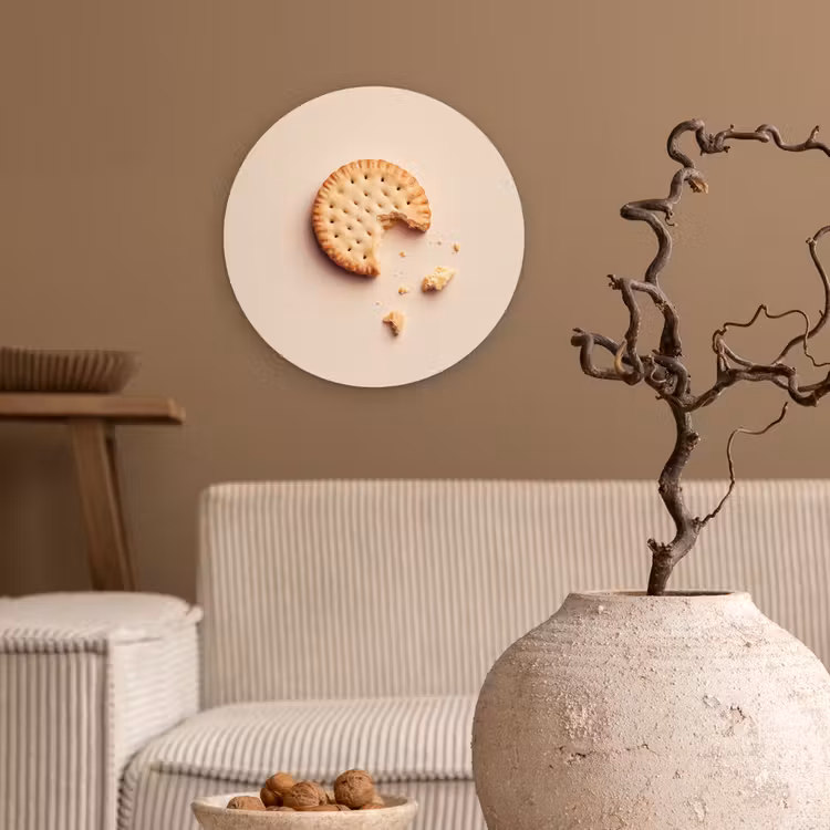 Muurcirkel - Koekje - Kruimels - beige — 2