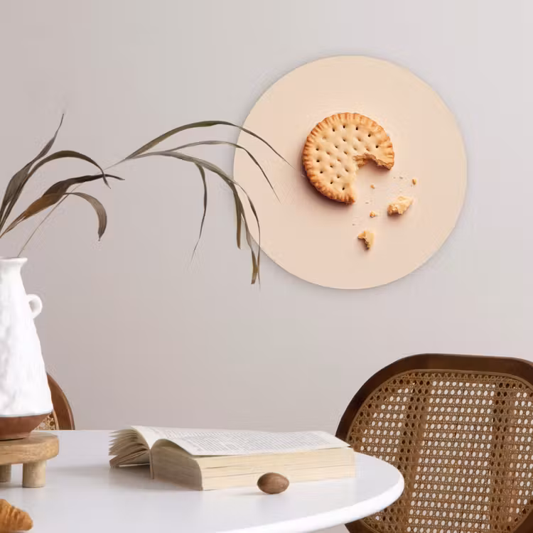 Muurcirkel - Koekje - Kruimels - beige — 4