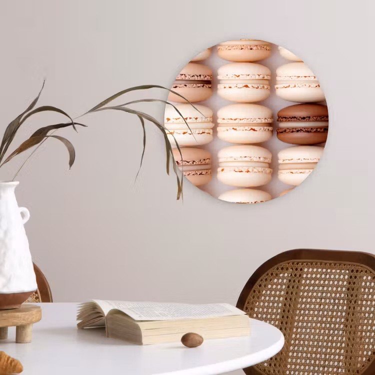 Muurcirkel - Macarons - Beige - Bruin — 4