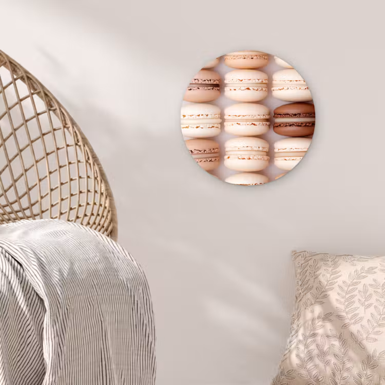 Muurcirkel - Macarons - Beige - Bruin — 5