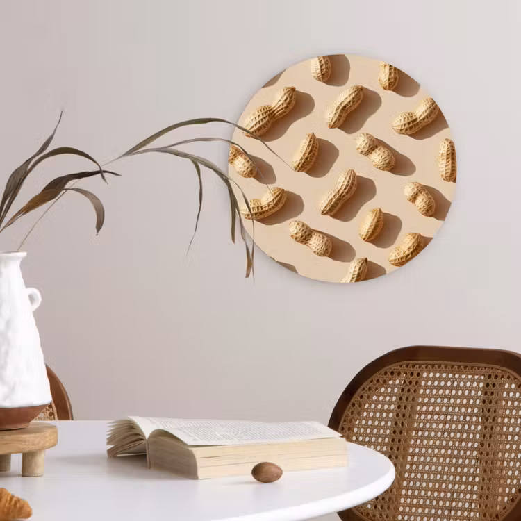 Muurcirkel - Pinda's - Patroon - Beige — 4