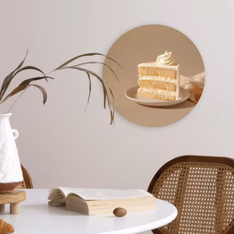Muurcirkel - Vanilletaart - Cake - Romig — 4