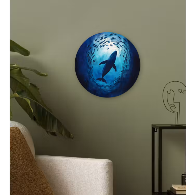 Muurcirkel - Walvis - Vissen - Donkerblauw — 3