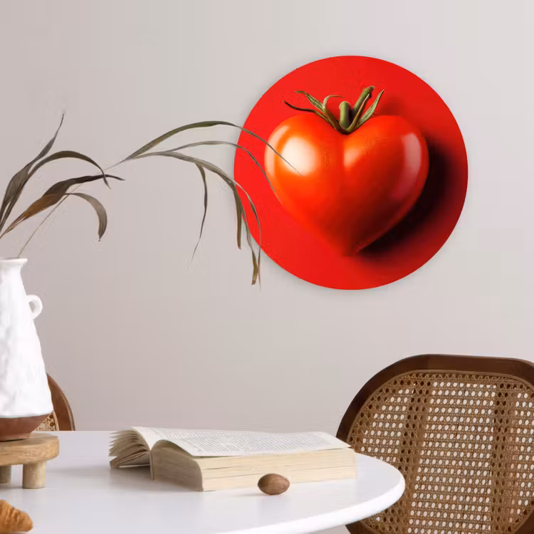 Muurcirkel - Tomaat - Rood - Hart — 4