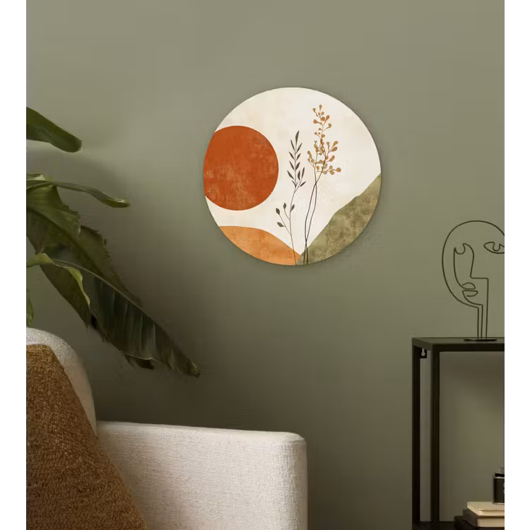 Muurcirkel - Zon - Abstract - Takken - Oranje — 3