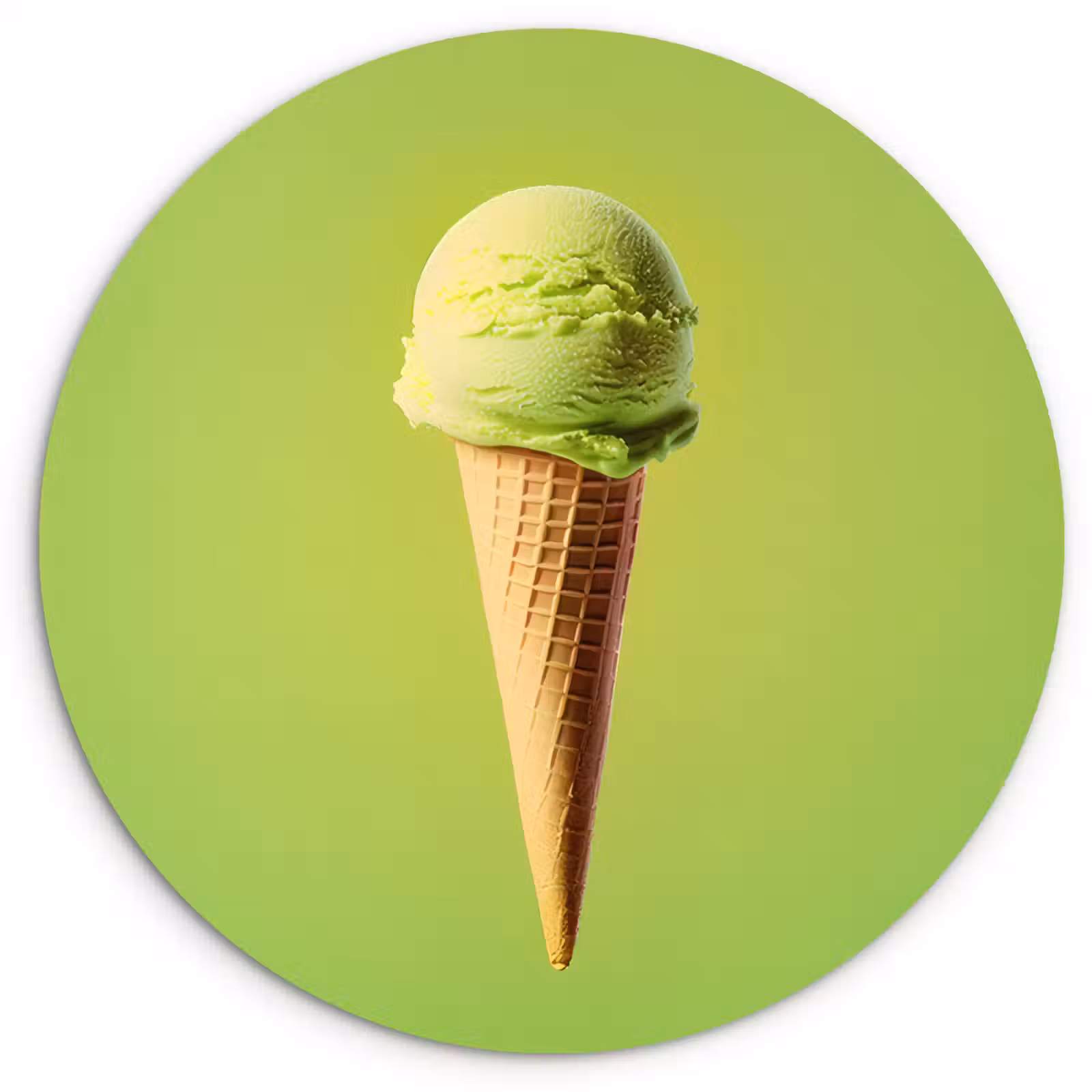 Muurcirkel - Hoorntje - Schepijs - Groen — 1