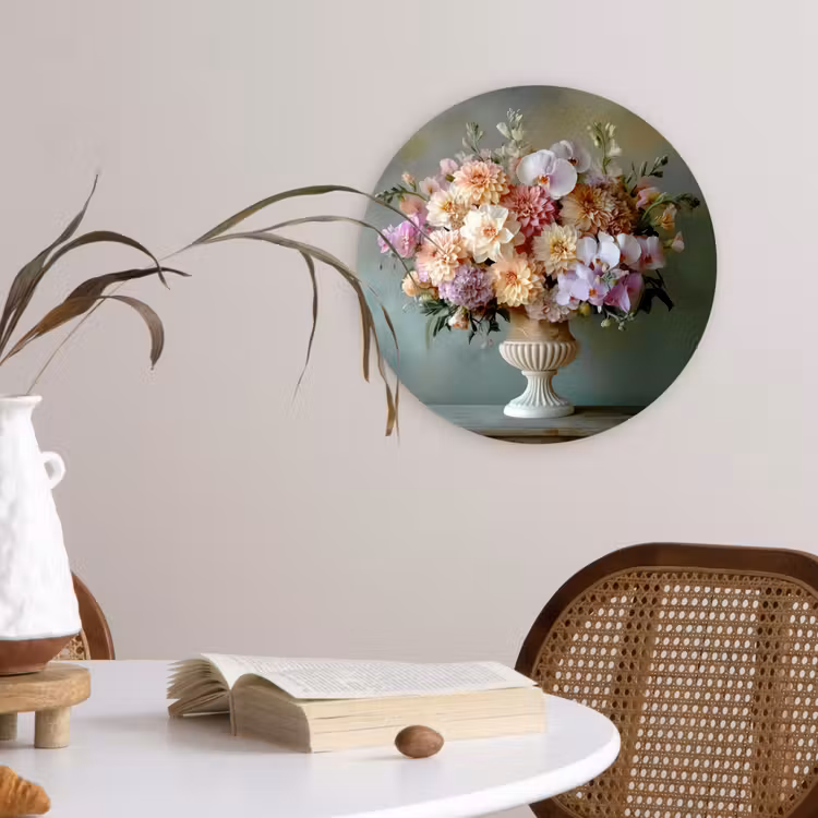 Muurcirkel - Orchidee - Boeket - Vaas - Bloemen — 4