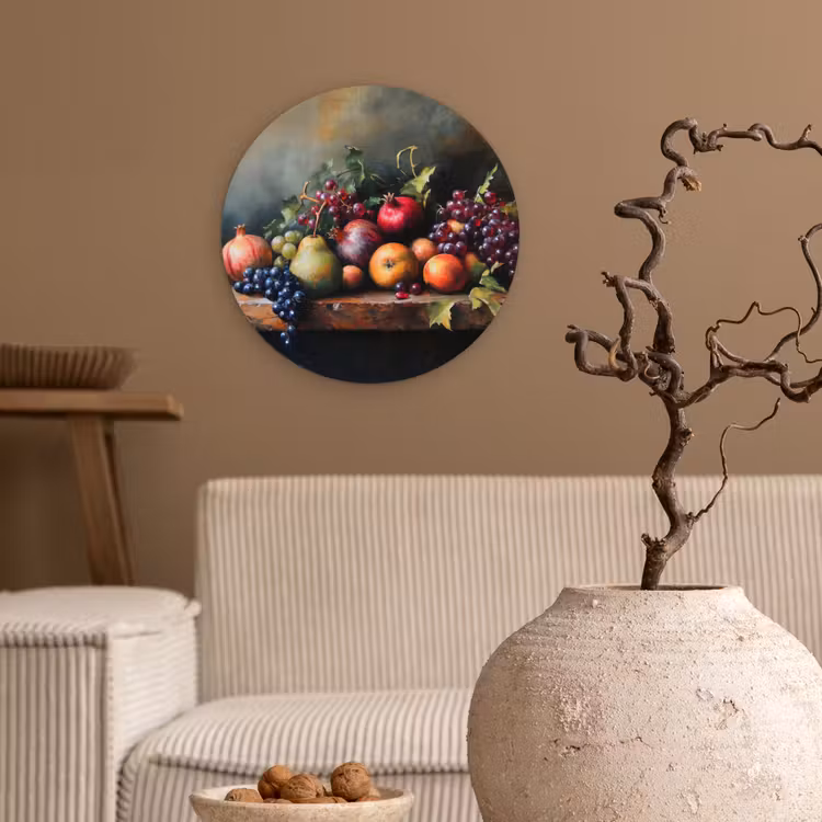 Muurcirkel - Rustiek - Stilleven - Fruit — 2