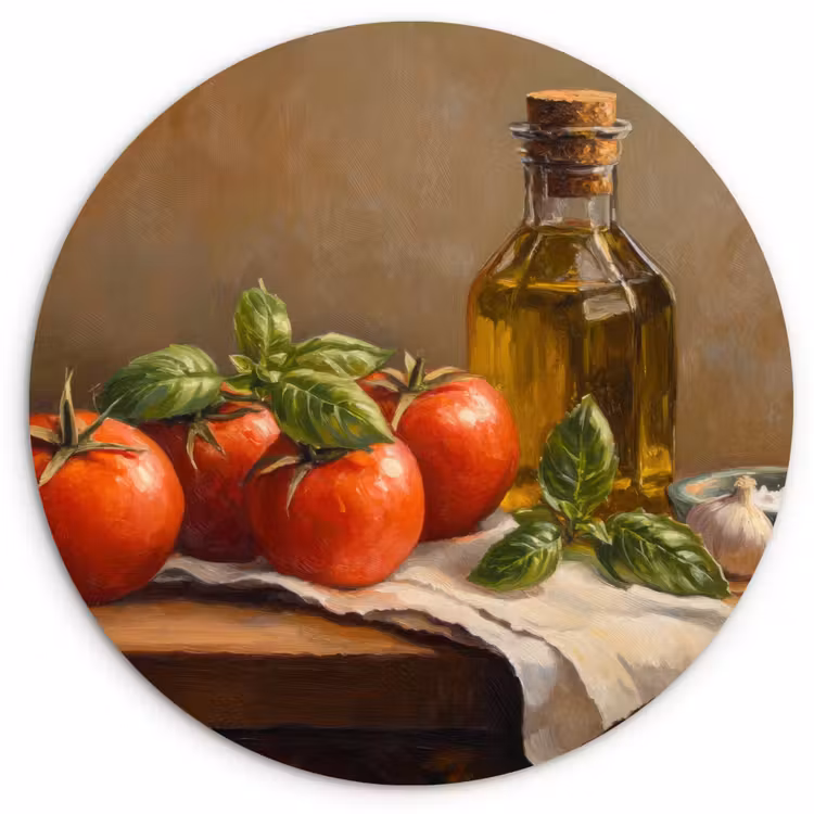 Muurcirkel - Tomaten - Olijfolie - Stilleven — 1