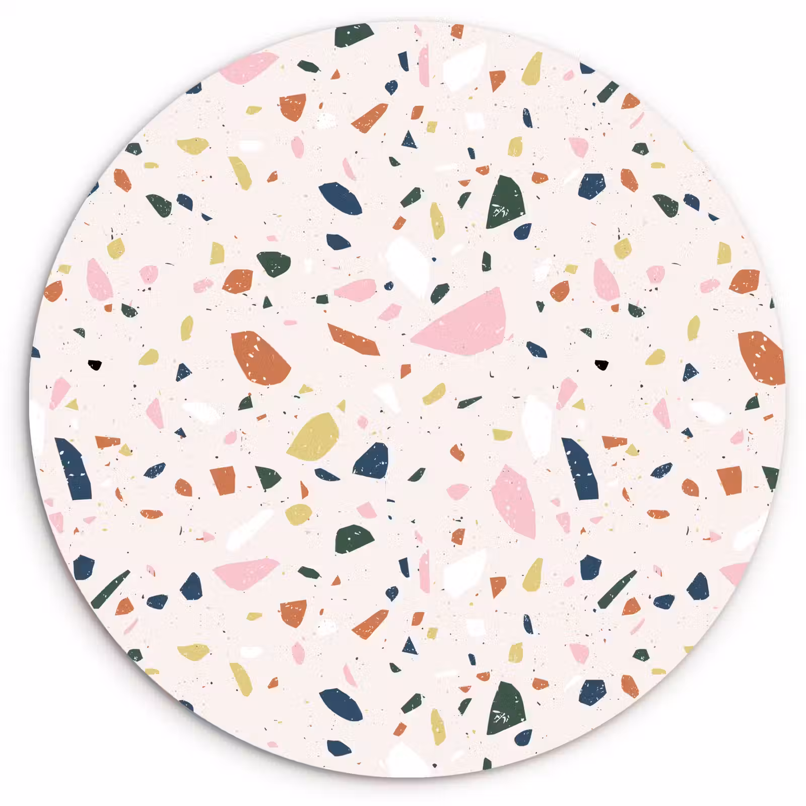Muurcirkel - Terrazzo - Patroon - Kleurrijk — 1