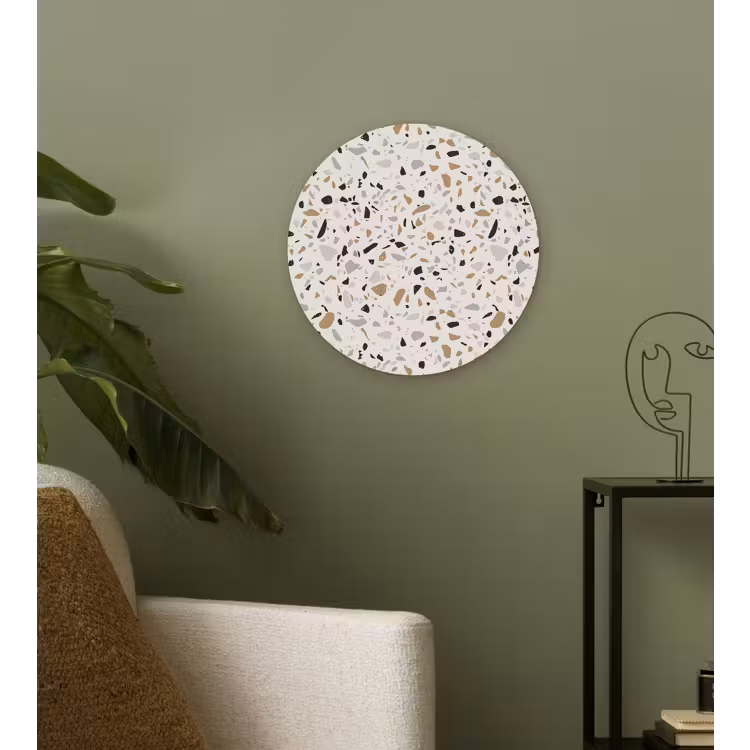 Muurcirkel - Terrazzo - Patroon - Staal — 3