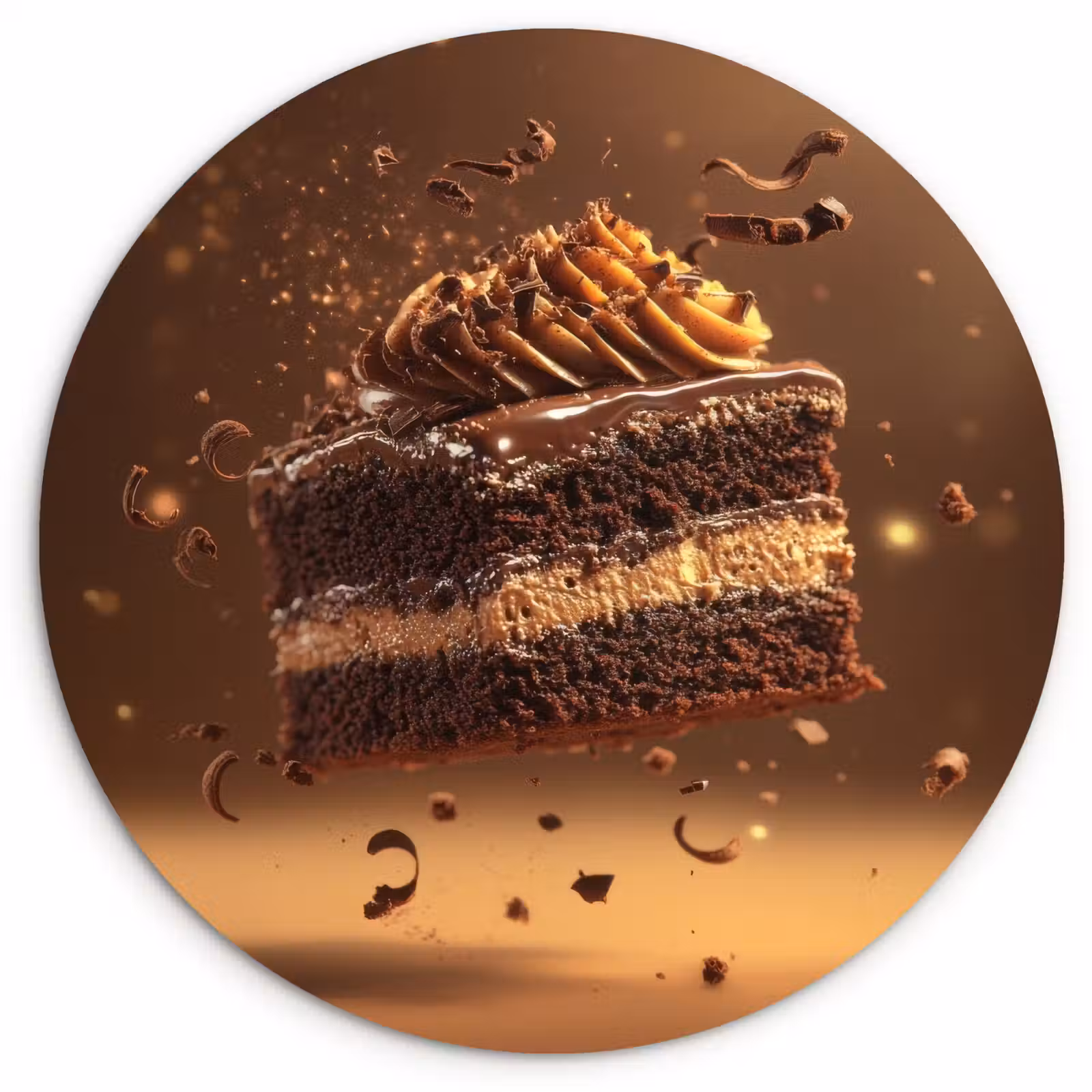 Muurcirkel - Taart - Chocolade - Eten - Brownie — 1