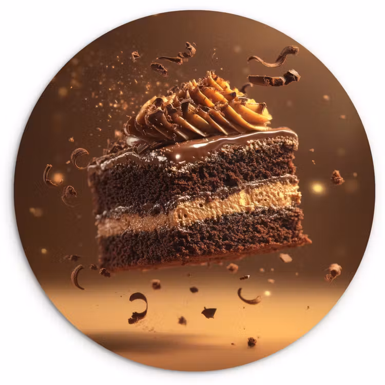 Muurcirkel - Taart - Chocolade - Eten - Brownie — 1