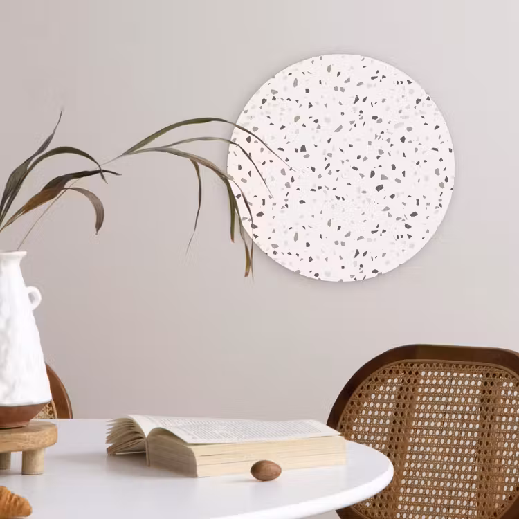 Muurcirkel - Terrazzo - Patroon - Créme — 4