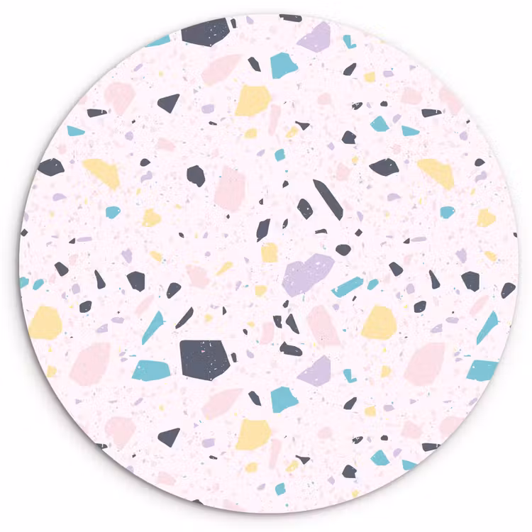 Muurcirkel - Terrazzo - Patroon - Zacht - Snoep — 1