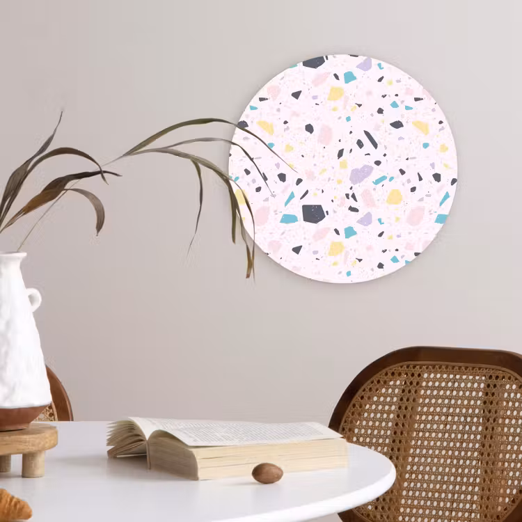 Muurcirkel - Terrazzo - Patroon - Zacht - Snoep — 4