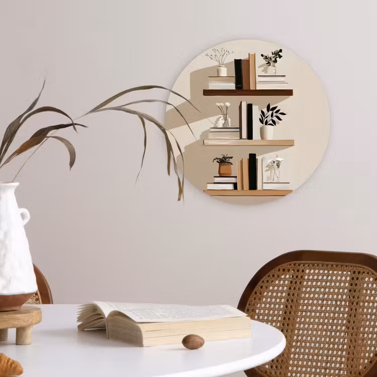 Muurcirkel - Plankjes - Boeken - Vaasjes - Planten — 4