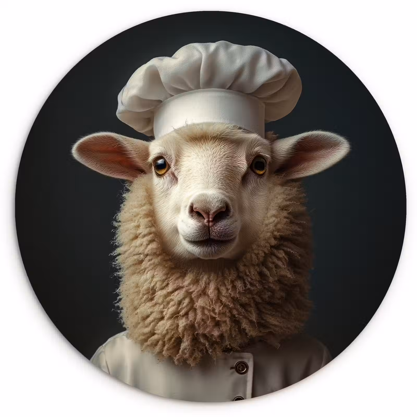 Muurcirkel - Schaap - Wol - Kok — 1