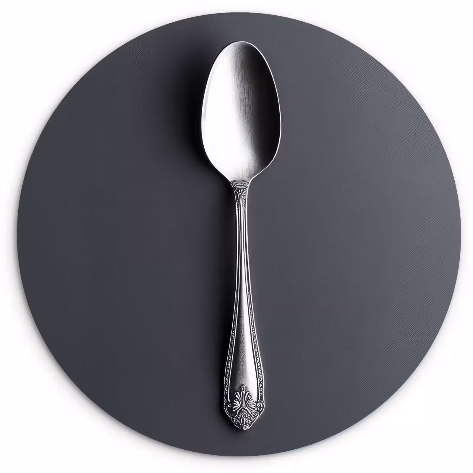 Muurcirkel - Zilver - Metaal - Lepel — 1