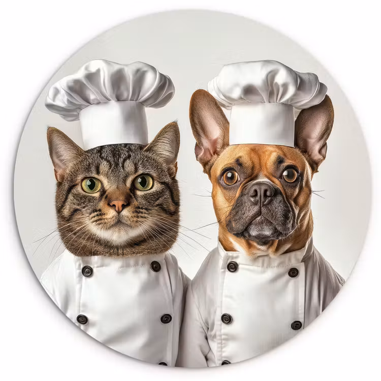 Muurcirkel - Kat - Hond - Kokskleding — 1