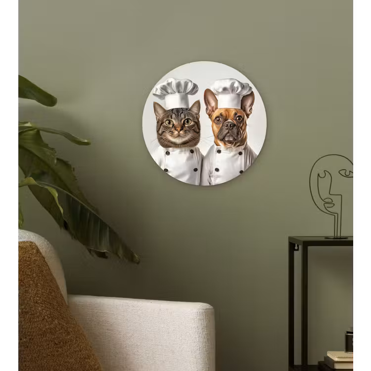 Muurcirkel - Kat - Hond - Kokskleding — 3